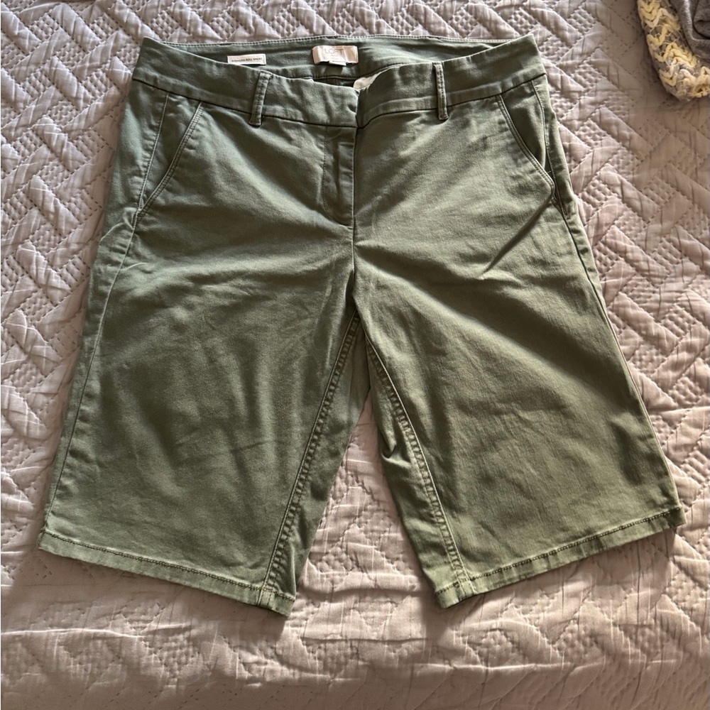 LOFT Olive Flat Front Men's Shorts